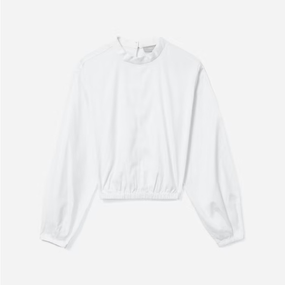 Everlane The Mockneck Bubble Top - Picture 3 of 7